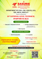 18th National Level Technical Symposium 2023 Technical Symposium Poster
